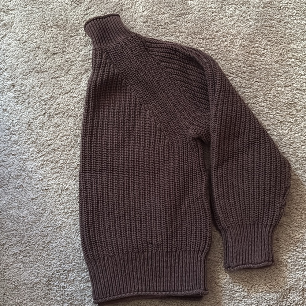 J Crew mockneck chunky rib sweater. - Picture 5 of 8